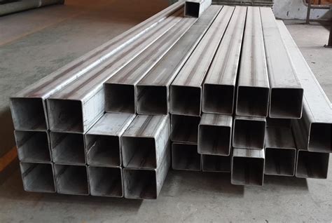 metal box tube with attached foot|stainless steel box tubing.